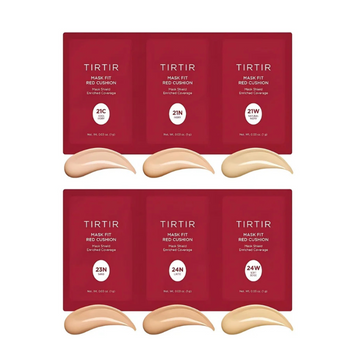 Набір пробників тонального кушону TIRTIR Mask Fit Red Cushion 6 Colors Kit Sample (21C/21N/21W/23N/24N/24W) 6g 2865 фото