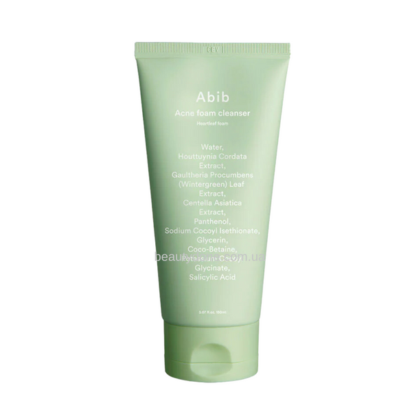 Пенка для умывания против акне Abib Acne foam cleanser Heartleaf foam 150мл 3432 фото