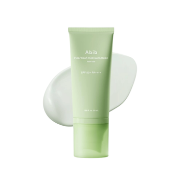 Мінеральний сонцезахисний крем для чутливої шкіри Abib Heartleaf Mild Sunscreen Relief Tube SPF50+ PA++++, 50 мл (фізичні фільтри) 7282 фото