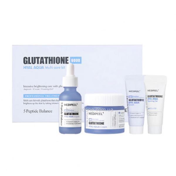 Зволожуючий набір з глутатіоном та пептидами Medi-Peel Glutathione Hyal Aqua Multi Care Kit Set 1789 фото