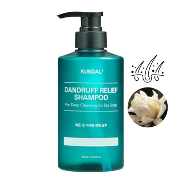 Шампунь з пептидами Білий мускус KUNDAL Dandruff Relief Shampoo White Musk 500 мл 1276 фото