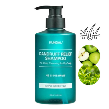 Шампунь з пептидами Яблоко та зелений чай KUNDAL Dandruff Relief Shampoo Apple Green Tea 500 мл 1275 фото