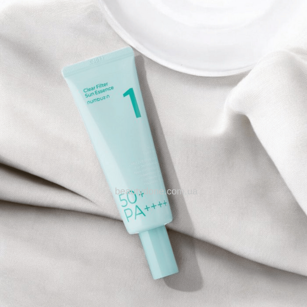 Легкая прозрачная солнцезащитная эссенция Numbuzin No.1 Clear Filter Sun Essence SPF50+ PA++++ 50 мл 0926 фото