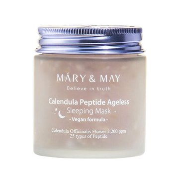 Ночная антивозрастная маска с календулой и пептидами Mary&May Calendula Peptide Ageless Sleeping Mask 110 ml 7968 фото