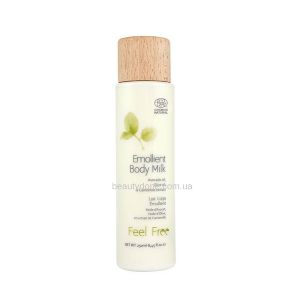 Питательное молочко для тела с органическими маслами FEEL FREE Emollient Body Milk Eco Cert 250 ml 7911 фото