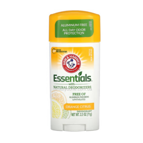 Органический ежедневный дезодорант с цитрусами Arm & Hammer Essentials Deodorant  Orange Citrus 71г 2573 фото