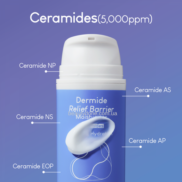 Зволожуючий бар’єрний крем для відновлення шкіри Purito Dermide Relief Barrier Moisturizer 100 ml 7299 фото