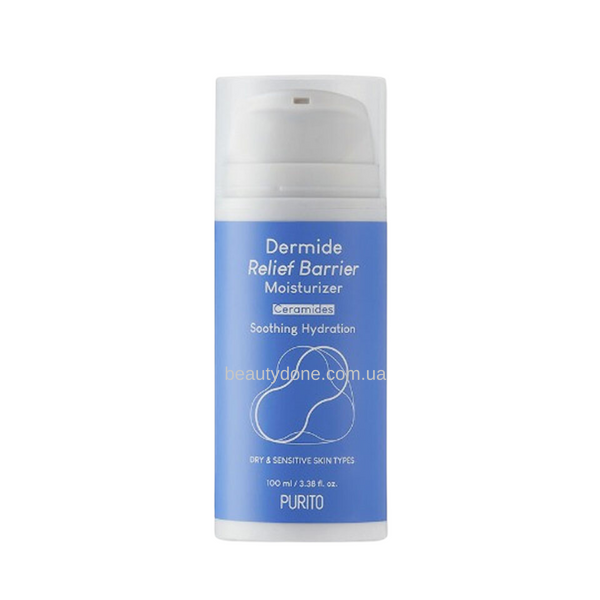 Зволожуючий бар’єрний крем для відновлення шкіри Purito Dermide Relief Barrier Moisturizer 100 ml 7299 фото