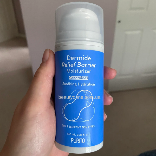 Зволожуючий бар’єрний крем для відновлення шкіри Purito Dermide Relief Barrier Moisturizer 100 ml 7299 фото