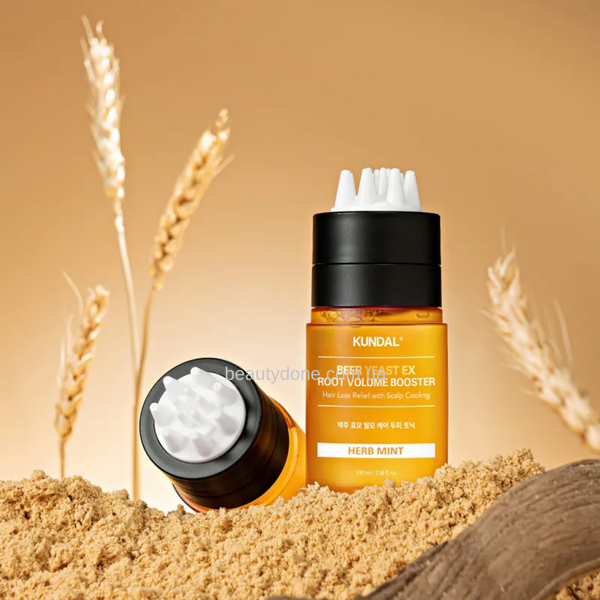 Тонік проти жирності шкіри голови і для об'єму KUNDAL Beer Yeast Ex Root Volume Tonic, 100 мл 3682 фото