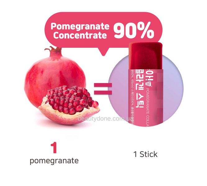 Низкомолекулярный коллаген с экстрактом граната в виде желе BOTO Beauty Secret Pomegranate Collagen Jelly Stick (15 sticks) 2563 фото