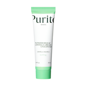 Крем для чутливої шкіри з центеллою без ефірних олій Purito SEOUL Wonder Releaf Centella Cream Unscented 50 ml 6471 фото