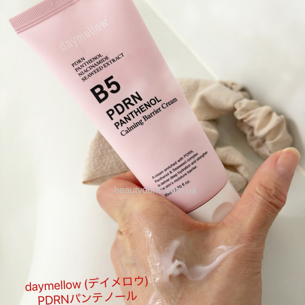Інтенсивно відновлючий крем з церамідами, пантенолом та PDRN Daymellow PDRN Panthenol Calming Barrier Cream 80мл 5277 фото
