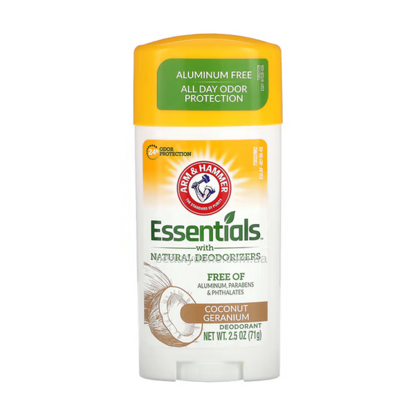 Органический ежедневный дезодорант с кокосом и гераней Arm & Hammer Essentials Deodorant Fresh Coconut Geranium 71г 6247 фото