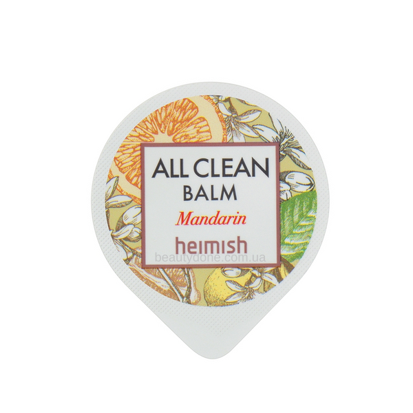 Очищающий гидрофильный бальзам для снятия макияжа HEIMISH All Clean Balm Mandarin 5 ml 3788 фото