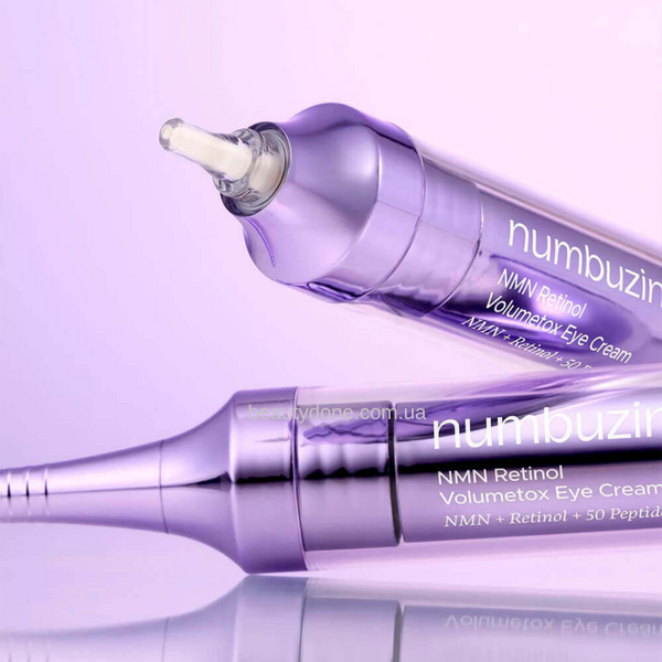 Ліфтинг крем під очі з пептидами 50 видів + ретинол Numbuzin No.9 NAD Retinol Volumetox Eye Cream 10 ml 6282 фото
