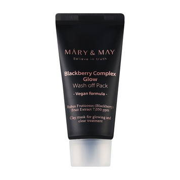 Глиняная маска с антиоксидантами Mary&May Blackberry Complex Glow Wash off Pack 30 г 9759 фото