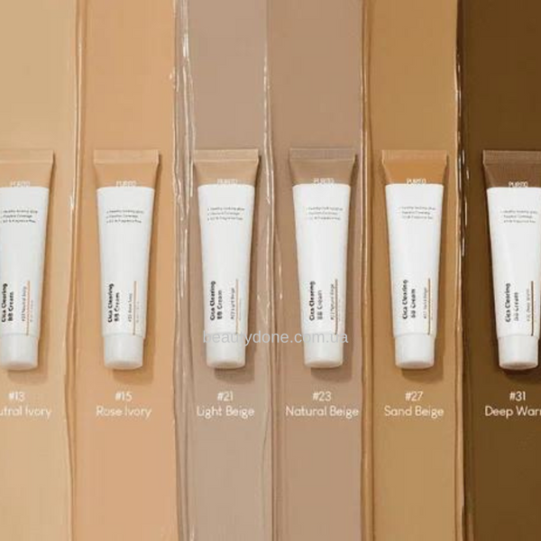 Пробник уходового ВВ крема с экстрактом центели PURITO Cica Clearing BB Cream SPF 38/PA+++ #13 Neutral Ivory 1994 фото