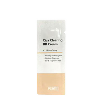 Пробник уходового ВВ крема с экстрактом центели PURITO Cica Clearing BB Cream SPF 38/PA+++ #15 Rose Ivory 1995 фото