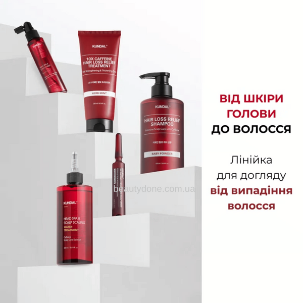 Концентрований бальзам для волосся кофеїновий 2 в 1 KUNDAL 10X Caffeine Strengthening Treatment Cherry Blossom 200ml 1192 фото