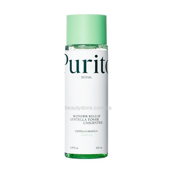 Тонер заспокійливий з центеллою без олій Purito Seoul Wonder Releaf Centella Toner Unscented 200 ml 8476 фото