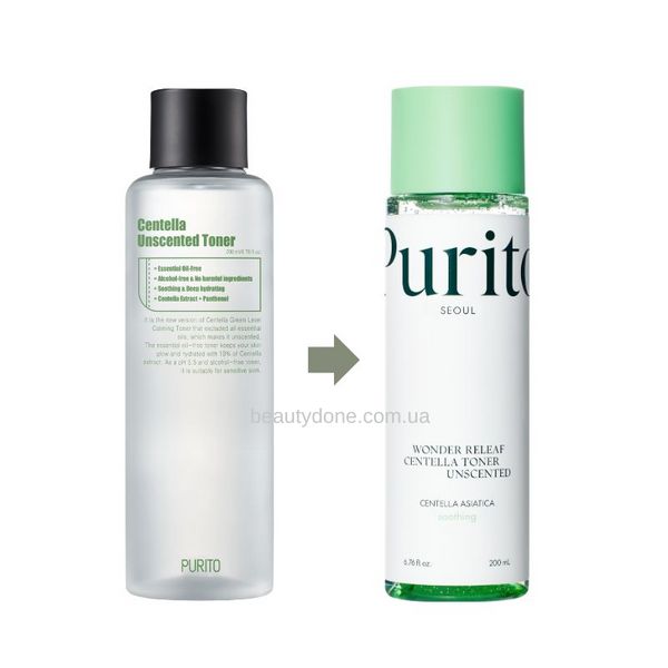 Тонер успокаивающий с центеллой без масел Purito Seoul Wonder Releaf Centella Toner Unscented 200 ml 8476 фото