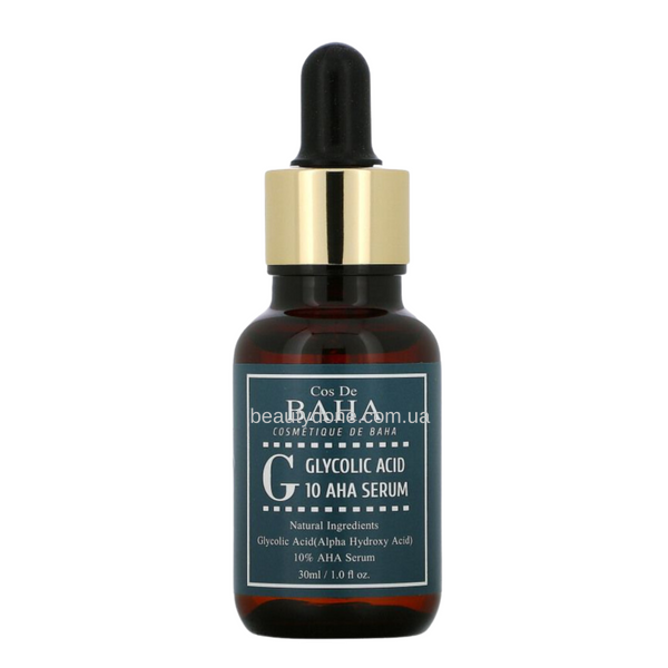 Сироватка пілінг із гліколевою кислотою 10% COS DE BAHA G Glycolic Acid 10 AHA Serum 30 ml 8085 фото