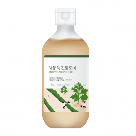 Заспокійливий тонер з морським полином ROUND LAB MUGWORT Calming Toner 300 ml 8589 фото