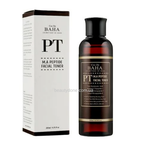 Пептидный тонер с матриксилом и аргилерином COS DE BAHA PT M.A Peptide Facial Toner 200 ml 8088 фото