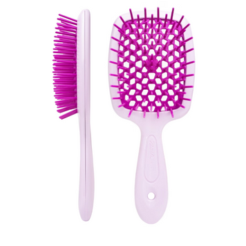 Расческа для волос Лаванда с фуксией Janeke Superbrush The Original Lavender & Fuchsia (стандартный размер 20см) 6478 фото