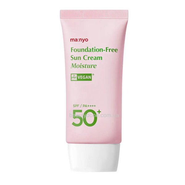 Сонцезахисний тонувальний крем для обличчя Manyo Foundation-Free Sun Cream Moisture SPF50+/PA++++ 15 мл 4707 фото