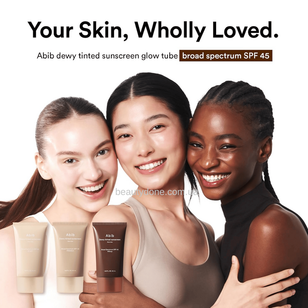 Тонований сонцезахисний крем легше ніж ВВ Abib Dewy Tinted Sunscreen SPF 45, 50 мл 8362 фото
