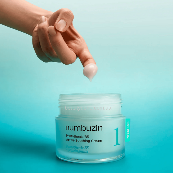 Заспокоючий не жирний крем з пантенолом numbuzin No.1 Pantothenic B5 Active Soothing Cream 80 мл 3578 фото