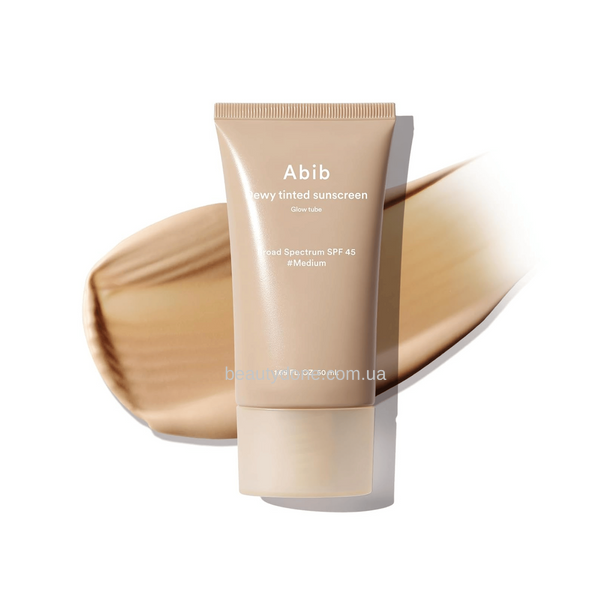 Тонированный солнцезащитный крем легче чем ВВ Abib Dewy Tinted Sunscreen SPF 45, 50 мл 8363 фото