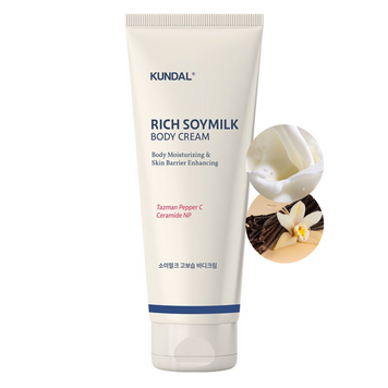 Крем для тіла з церамідами KUNDAL Rich Soymilk Body Cream Mellow Vanilla 200 ml 7958 фото