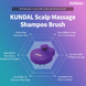 Масажна силіконова щітка для миття голови Kundal Scalp Massage Shampoo Brush 2383 фото 5