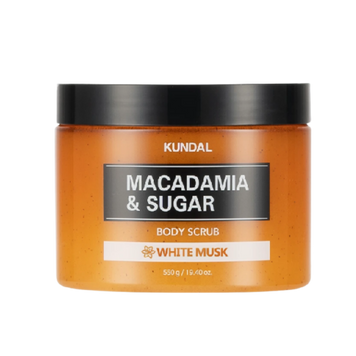 Скраб для тіла з макадамією Kundal Macadamia & Sugar Body Scrub White Musk 550gr 2384 фото