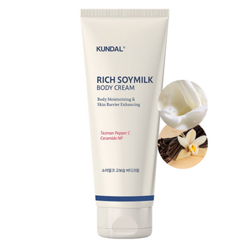 Крем для тіла з церамідами KUNDAL Rich Soymilk Body Cream Mellow Vanilla 200 ml (термін придатності до 24.07.2027) sale_7958 фото