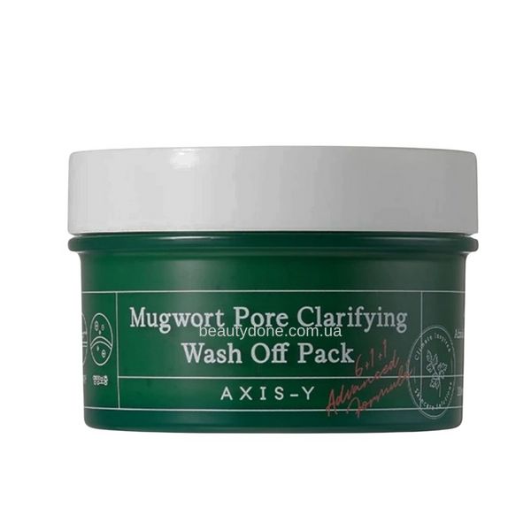 Очищающая маска с экстрактом полыни 61% Axis-y Mugwort Pore Clarifying Wash Off Pack 100ml 5325 фото