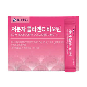 Низькомолекулярний колаген з вітаміном С та біотином BOTO Low Molecular Collagen C Biotin 30шт (термін придатності до 26/11/2026) sale_3854 фото