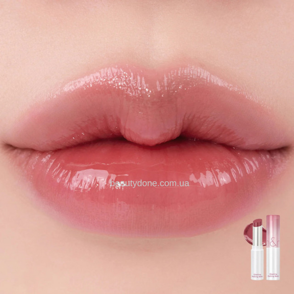 Відтіночний соковитий танучий блиск-бальзам для губ ROM&ND Glasting Melting Balm MAUVE WHIP 07 5659 фото