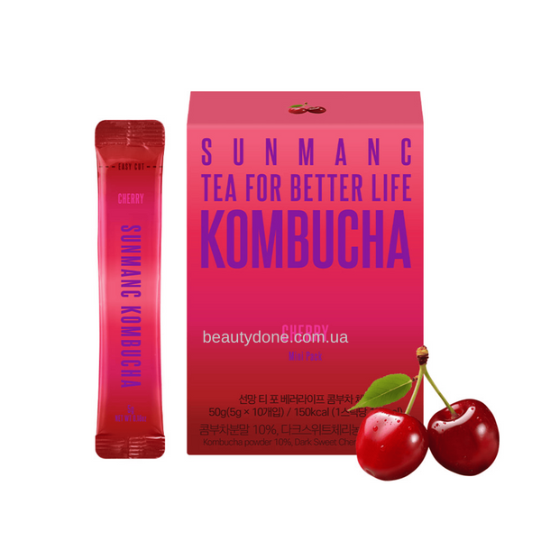 Комбуча з пробіотиками і віт С SUNMANC Kombucha Cherry 30 шт big_6292 фото