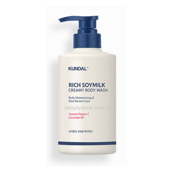 Зволожувальне молочко для душу KUNDAL Rich Soymilk Creamy Body Wash Mellow Vanilla 500ml 6869 фото