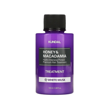 Восстанавливающий бальзам для волос Белый Мускус KUNDAL Honey & Macadamia Hydro-Intensive Protein Premium Hair Treatment White Musk 100 ml 1214 фото