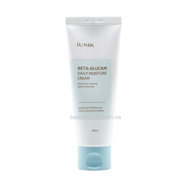 Крем с бета-глюканом зволожуючий IUNIK Beta Glucan Daily Moisture Cream 60 ml 8329 фото