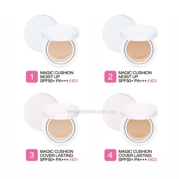 Кушон со стойким покрытием MISSHA Magic Cushion Cover Lasting SPF50+/PA++ #23 1542 фото