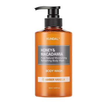 Бессульфатный гель для душа Kundal Honey & Macadamia Body Wash Amber Vanilla 500ml 8061 фото