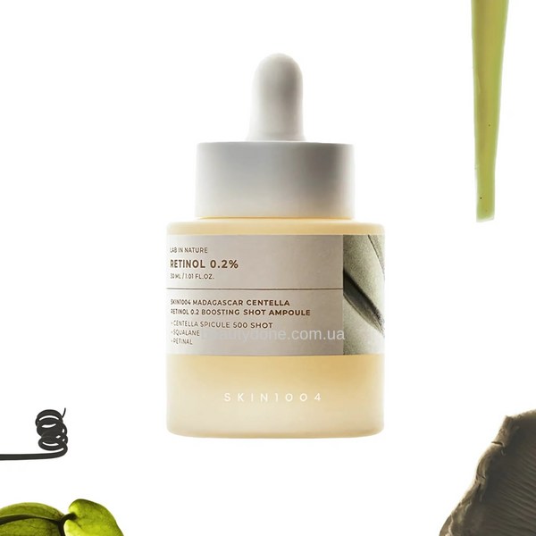 Ампульная бустерная сыворотка с ретинолом 0.2% SKIN1004 Madagascar Centella Retinol 0.2 Boosting Shot 1.5ml/9 ml/30 ml sample7435 фото