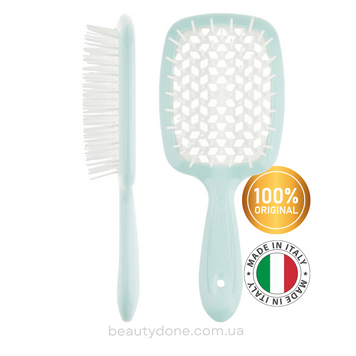 Расческа для волос Тифани с белым Janeke Superbrush The Original Tiffany & White (стандартный размер 20см) 5779 фото