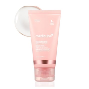 Зміцнювальна нічна маска для обличчя MEDICUBE Collagen Night Wrapping Peel Off Mask 75 ml  6899 фото